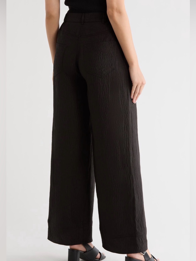 Max Studio Black Wide-Leg Trouser Pants — image 3 of 3